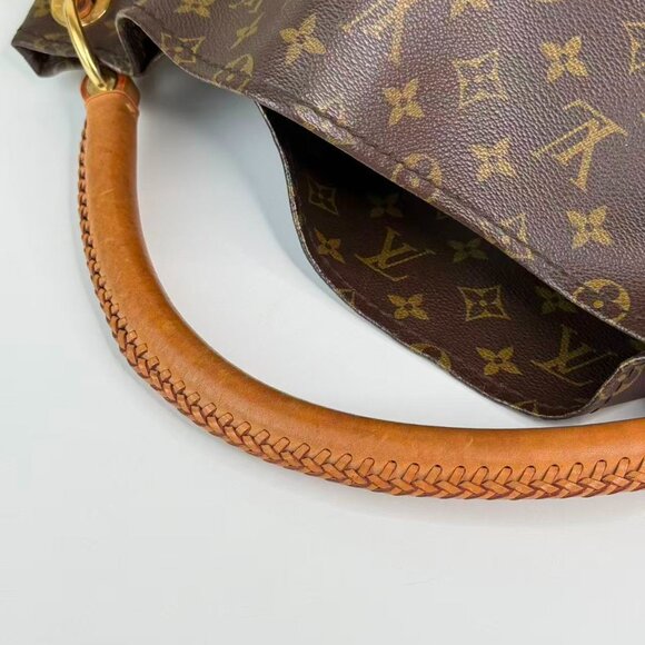 Louis Vuitton Monogram Canvas Artsy MM Shoulder Bag Tote with Brown Handle - Picture 7 of 9